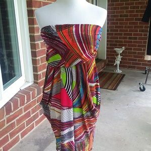 beach summer elegant multi color dress  🏖⛵✈🛥🌞